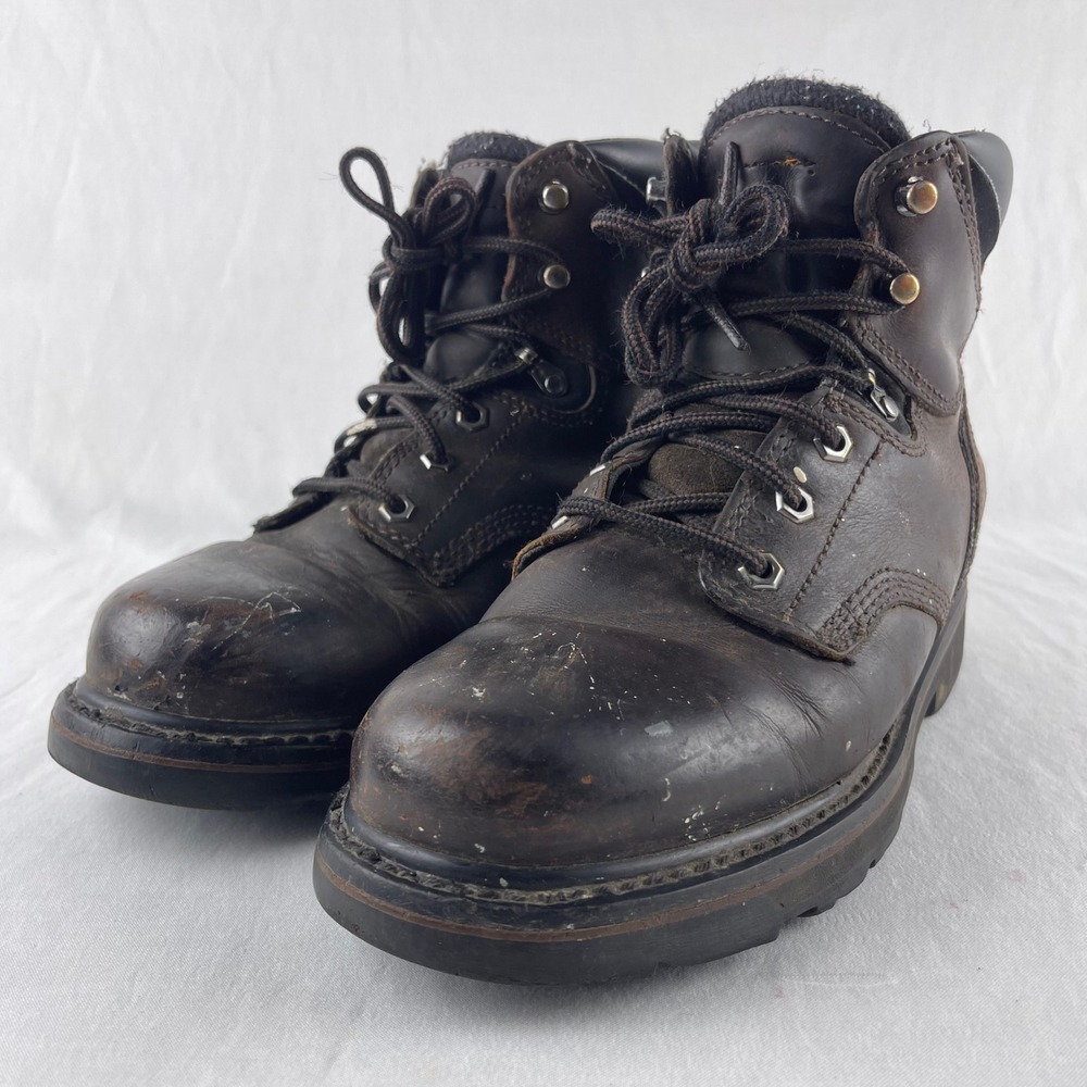 Timberland PRO Direct Attach Men 8M Brown Soft Toe Work Boot Leather 33046 A7001